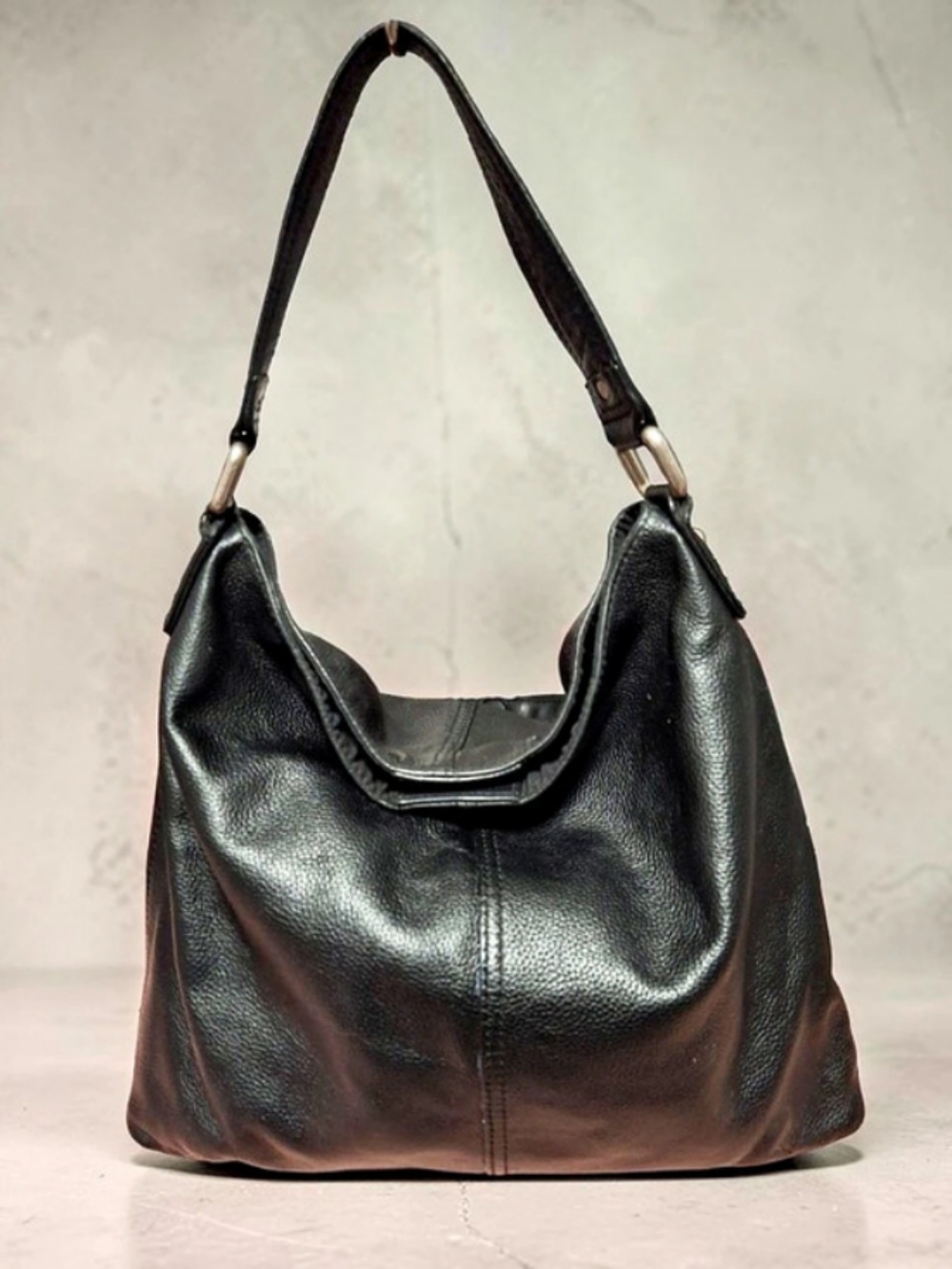 Kooba hobo Black Leather Shoulder Bag